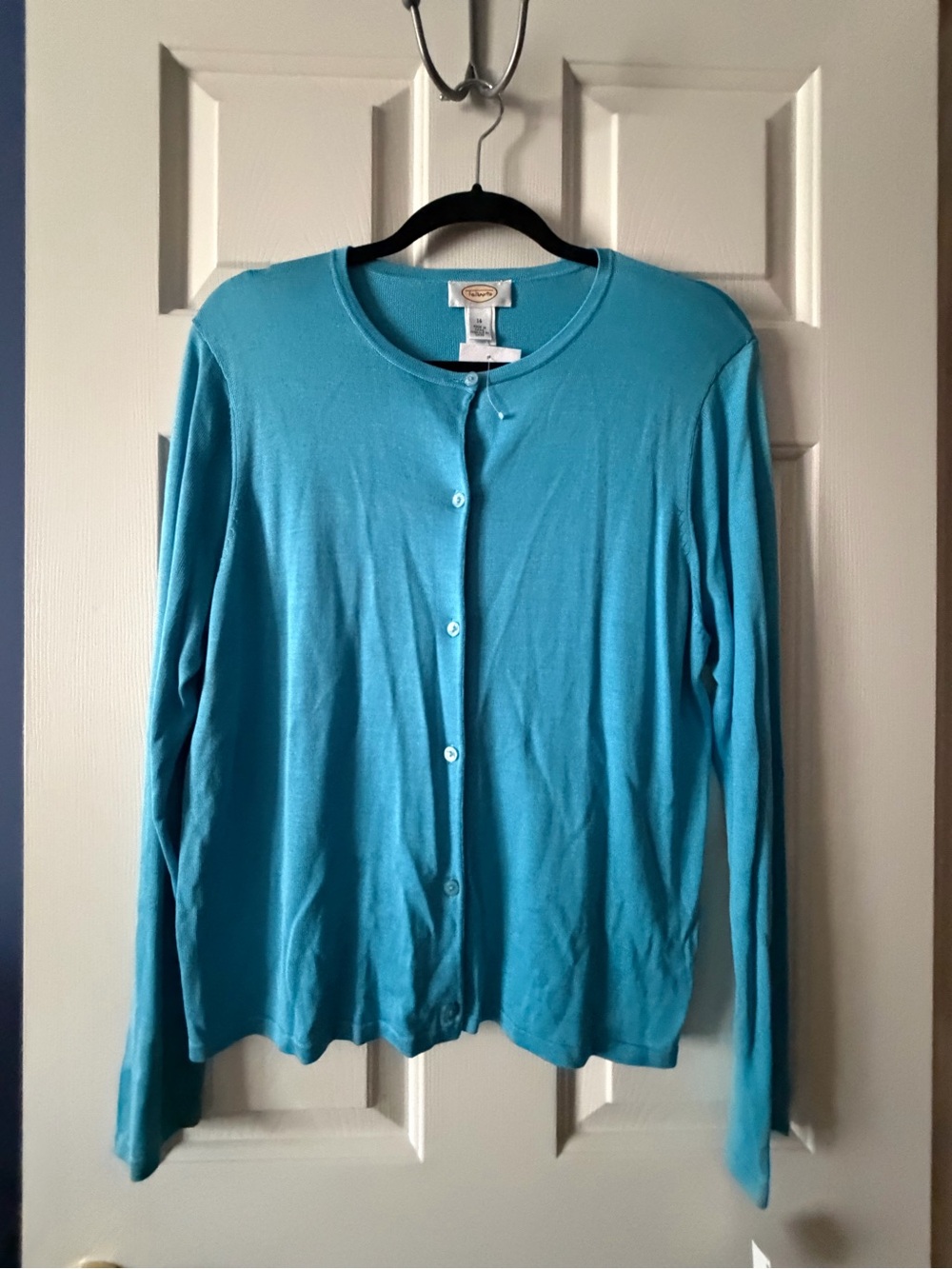 Talbots Charming Turquoise Cardigan